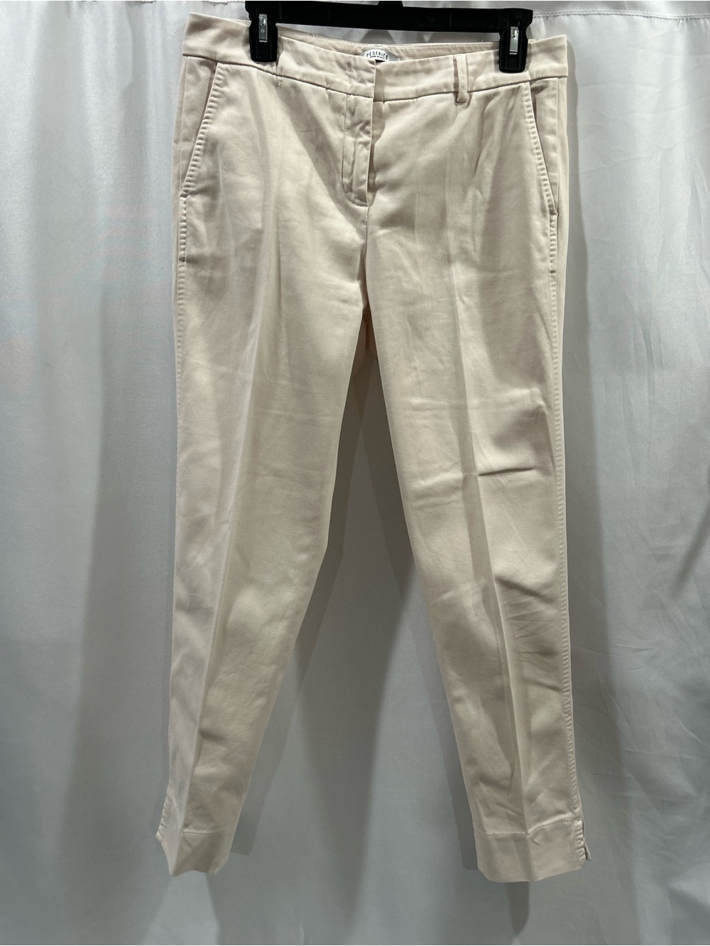 Peserico khaki Tailored Gabardine cropped cigarette pants